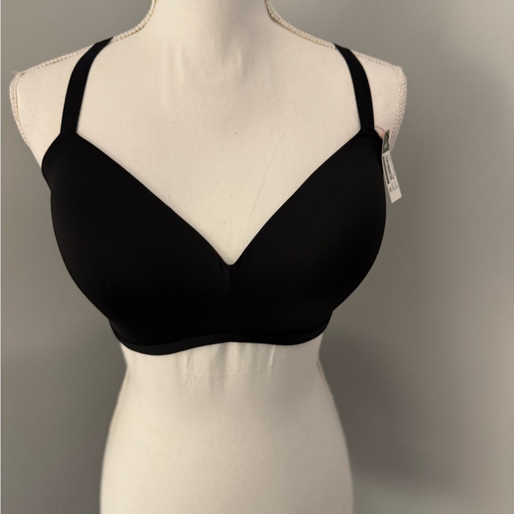 Kindly Yours NO Underwire Tshirt Bra NEW size 36DD black bra cup wirefree